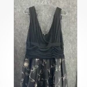 Dress Barn sleeveless cocktail dress black size 16